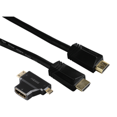 Hama 1.5m HDMI m/m HDMI kábel 1,5 M HDMI A-típus (Standard) Fekete (122227)